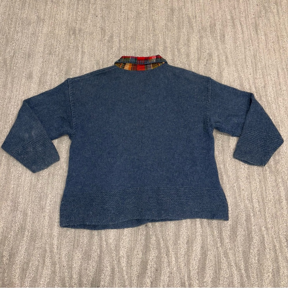 VTG Mandal Bay Wool Blend Cardigan Embroidered Button Collared Boho Women’s XL - Picture 4 of 9